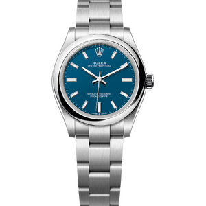 Rolex Oyster Perpetual 31 mm Oystersteel Med Blue Dial 277200