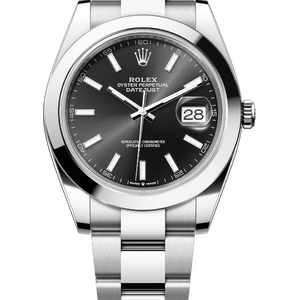Rolex Datejust 41 mm Oystersteel Bright Black Dial 126300