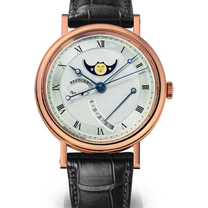 Breguet Classique Phase de Lune 39 mm Rose Gold Silver Dial 7787BR