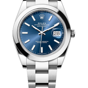 Rolex Datejust 41 mm Oystersteel Bright Blue Dial 126300