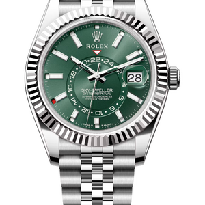 Rolex Sky-Dweller 42 mm White Rolesor Mint Green Dial 336934 Jubilee