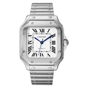 Cartier Santos De Cartier Medium Automatic Silver Opal Dial 41,9 x 35,1 mm WSSA0029