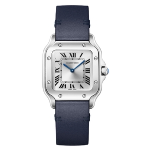 Cartier Santos De Cartier Small Quartz Silver Sunray Dial 27 x 34,5 mm WSSA0082