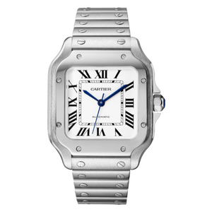 Cartier Santos De Cartier Medium Automatic Silver Opal Dial 41,9 x 35,1 mm WSSA0029