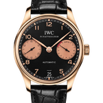 IWC Portuguese 42 mm Rose Gold Black Dial Limited 500 IW500121