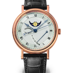 Breguet Classique Phase de Lune 39 mm Rose Gold Silver Dial 7787BR