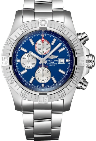Breitling Super Avenger II Chronograph Stainless Steel «Mariner Blue» Dial 48 mm A13371