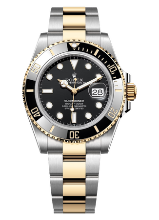 Часы Rolex Submariner Date 41 mm Yellow Rolesor Black Dial 126613LN