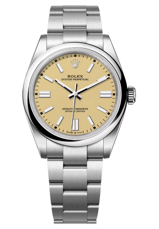 Rolex Oyster Perpetual 41 mm Oystersteel Beige Dial 134300