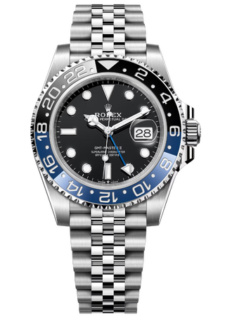 Rolex GMT-Master II «Batman» 40 mm Oystersteel Black Dial 126710BLNR Jubilee