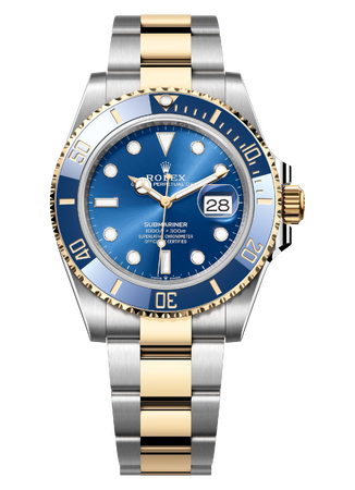 Rolex Submariner Date 41 mm Yellow Rolesor Royal Blue Dial 126613LB