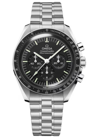 Omega Speedmaster Moonwatch Professional Stainless Steel Black Dial Chronograph 42 mm