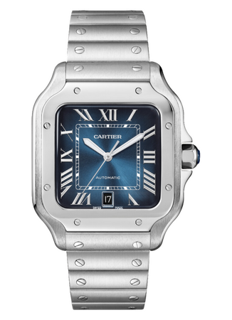 Cartier Santos De Cartier Large Automatic Blue Dial WSSA0071