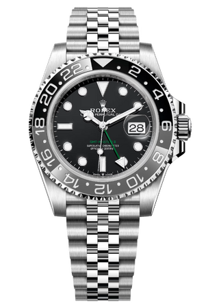 Rolex GMT-Master II «Bruce Wayne» 40 mm Oystersteel Black Dial 126710GRNR Jubilee