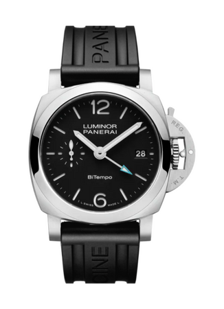 Panerai Luminor GMT 40 mm Stainless Steel Black Dial PAM01365