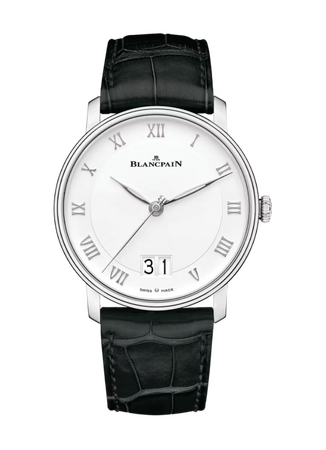 Blancpain Villeret Grande Date 40 mm Stainless Steel White Dial 6669 1127 55B