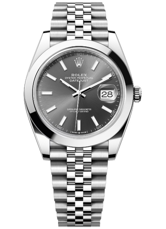 Rolex Datejust 41 mm Oystersteel Slate Dial 126300 Jubilee