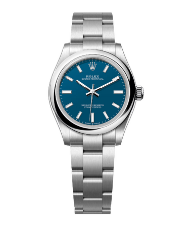 Rolex Oyster Perpetual 31 mm Oystersteel Med Blue Dial 277200