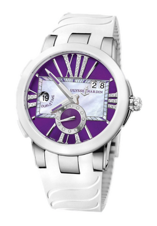 Ulysse Nardin Executive Dual Time Lady Purple Diamonds Dial 40 mm 243-10