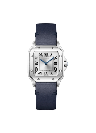 Cartier Santos De Cartier Small Quartz Silver Sunray Dial 27 x 34,5 mm WSSA0082