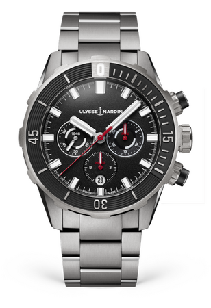 Ulysse Nardin Diver Titanium Chronograph Black Dial 44 mm 1503-170-7M/92