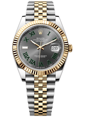 Rolex Datejust «Wimbledon» 41 mm Yellow Rolesor Slate Dial 126333 Jubilee