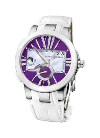 Ulysse Nardin Executive Dual Time Lady Purple Diamonds Dial 40 mm 243-10