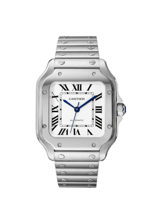 Cartier Santos De Cartier Medium Automatic Silver Opal Dial 41,9 x 35,1 mm WSSA0029