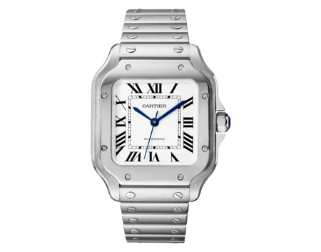 Cartier Santos De Cartier Medium Automatic Silver Opal Dial 41,9 x 35,1 mm WSSA0029