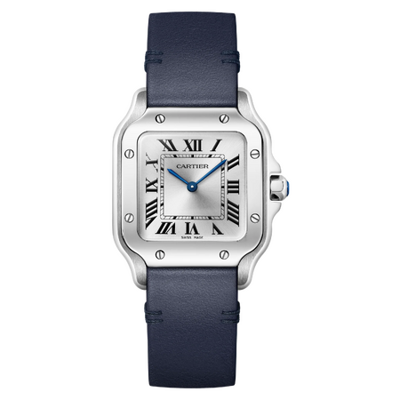 Cartier Santos De Cartier Small Quartz Silver Sunray Dial 27 x 34,5 mm WSSA0082