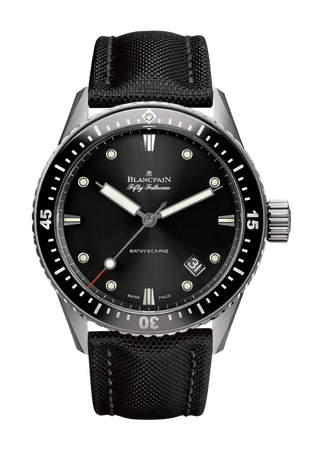 Blancpain Fifty Fathoms Bathyscaphe Titanium Black Dial 43,6 mm 5000-1230
