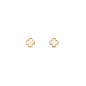 Пуссеты Van Cleef & Arpels Sweet Alhambra Pearl Yellow Gold